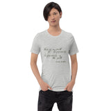Motivational Unisex T-Shirt "Happiness is the Path" Customized Short-Sleeve Unisex T-Shirt
