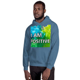 Motivational Hoodie" I AM POSITIVE"  Inspiring Law of affirmation Unisex Hoodie