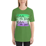 Motivational  T-Shirt "Inhale Future" Inspiring Law of Affirmation Short-Sleeve Unisex T-Shirt