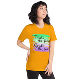 Motivational  T-Shirt "Inhale Future" Inspiring Law of Affirmation Short-Sleeve Unisex T-Shirt