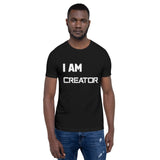 Motivational T-Shirt " I AM CREATOR"  Law of Affirmation Short-Sleeve Unisex T-Shirt