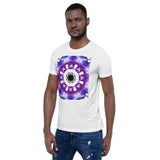 Chakra Unisex T-Shirt "Glittering Chakra" Symbol Short-Sleeve Unisex T-Shirt