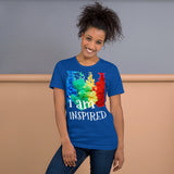 Motivational  T-Shirt " I AM INSPIRED" Inspiring Law of Affirmation Short-Sleeve Unisex T-Shirt