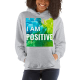 Motivational Hoodie" I AM POSITIVE"  Inspiring Law of affirmation Unisex Hoodie