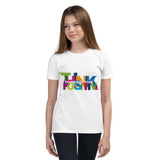 Motivational T-Shirt "THINK POSITIVE" Inspiring Law of Affirmation Youth Short Sleeve Unisex T-Shirt