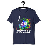 Motivational T-Shirt " I AM SUCCESS" Positive Law of affirmation Short-Sleeve Unisex T-Shirt