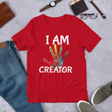 Motivational  T-Shirt " I AM CREATOR"    Inspiring Law of Affirmation Short-Sleeve Unisex T-Shirt