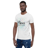 Motivational T-Shirt "Be A voice Not an Echo" Law of Affirmation Short-Sleeve Unisex T-Shirt