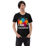 Motivational T-Shirt " I AM UNLIMITED" Law of Affirmation Short Sleeve Unisex T-Shirt