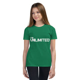 Motivational  Youth T-Shirt " I AM UNLIMITED" Positive attitude Youth Short Sleeve Unisex T-Shirt