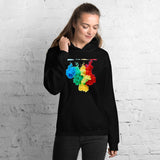 Motivational Hoodie "LIFE IS SO COLORFUL" Positive Inspirational Unisex Hoodie