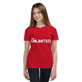 Motivational  Youth T-Shirt " I AM UNLIMITED" Positive attitude Youth Short Sleeve Unisex T-Shirt