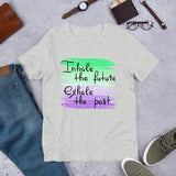 Motivational  T-Shirt "Inhale Future" Inspiring Law of Affirmation Short-Sleeve Unisex T-Shirt