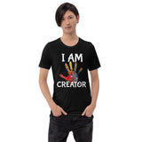 Motivational  T-Shirt " I AM CREATOR"    Inspiring Law of Affirmation Short-Sleeve Unisex T-Shirt