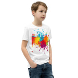 Youth T-Shirt " I AM HAPPY" Positive Motivational & Inspiring Youth Short Sleeve T-Shirt