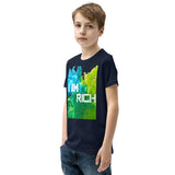 Motivational Youth  T-Shirt "I AM RICH" Positive Inspiring Youth Short Sleeve Unisex T-Shirt