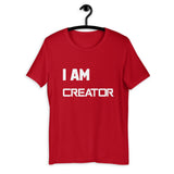Motivational T-Shirt " I AM CREATOR"  Law of Affirmation Short-Sleeve Unisex T-Shirt