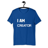 Motivational T-Shirt " I AM CREATOR"  Law of Affirmation Short-Sleeve Unisex T-Shirt