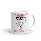 karate coffee mug
