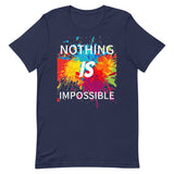 Motivational T-Shirt "NOTHING IS IMPOSSIBLE" Law of Affirmation Short-Sleeve Unisex T-Shirt