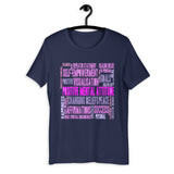 Motivational T-Shirt "Positive Mental" Law of Affirmation Short-Sleeve Unisex T-Shirt