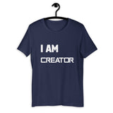 Motivational T-Shirt " I AM CREATOR"  Law of Affirmation Short-Sleeve Unisex T-Shirt
