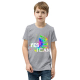 Motivational T-Shirt "YES I CAN"  Law of Affirmation Inspiring  Youth Short Sleeve Unisex T-Shirt