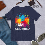 Motivational T-Shirt " I AM UNLIMITED" Law of Affirmation Short Sleeve Unisex T-Shirt
