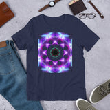 Chakra Unisex T-Shirt "Glittering Chakra" Symbol Short-Sleeve Unisex T-Shirt