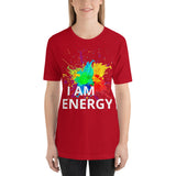 Motivational Unisex T-Shirt "I AM ENERGY" Law of Affirmation Short-Sleeve Unisex T-Shirt