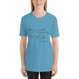 Motivational Unisex T-Shirt "Happiness is the Path" Customized Short-Sleeve Unisex T-Shirt