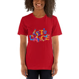 Motivational  T-Shirt "Let's Dance" Positive  Inspiring Short-Sleeve Unisex T-Shirt