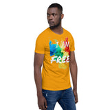 Motivational T-Shirt " I AM FREE"  Inspiring Law of Affirmation Short-Sleeve Unisex T-Shirt