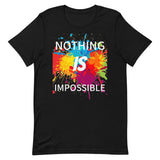 Motivational T-Shirt "NOTHING IS IMPOSSIBLE" Law of Affirmation Short-Sleeve Unisex T-Shirt