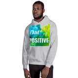 Motivational Hoodie" I AM POSITIVE"  Inspiring Law of affirmation Unisex Hoodie