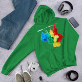 Motivational Hoodie "LIFE IS SO COLORFUL" Positive Inspirational Unisex Hoodie