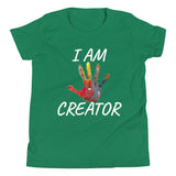 Motivational Youth T-Shirt  "I AM CREATOR"   Inspirational Youth Short Sleeve Unisex T-Shirt