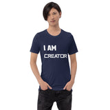 Motivational T-Shirt " I AM CREATOR"  Law of Affirmation Short-Sleeve Unisex T-Shirt