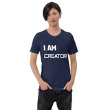 Motivational T-Shirt " I AM CREATOR"  Law of Affirmation Short-Sleeve Unisex T-Shirt