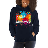 Motivational  Hoodie " I AM UNLIMITED" Inspiring Law of Affirmation Unisex Hoodie