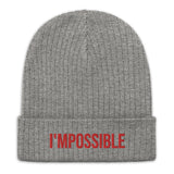 Motivational Beanie " I am Possible" Ribbed knit beanie