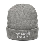 Law of Affirmation "I am Divine Energy" Ribbed knit beanie