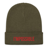 Motivational Beanie " I am Possible" Ribbed knit beanie