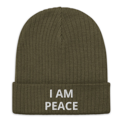 Law of Affirmation "I am Peace"   Ribbed knit beanie