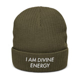Law of Affirmation "I am Divine Energy" Ribbed knit beanie