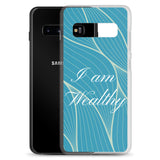 Samsung Mobile Case " I am Wealthy" Affirmation quote Phone Case