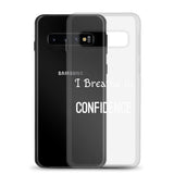 Motivational Samsung mobile case "I Breathe Confidence" Law of Affirmation Samsung Mobile Case