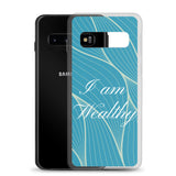 Samsung Mobile Case " I am Wealthy" Affirmation quote Phone Case