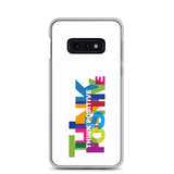 Motivational Samsung Mobile Case " Think Positive" Inspirational Samsung phone cases