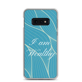 Samsung Mobile Case " I am Wealthy" Affirmation quote Phone Case